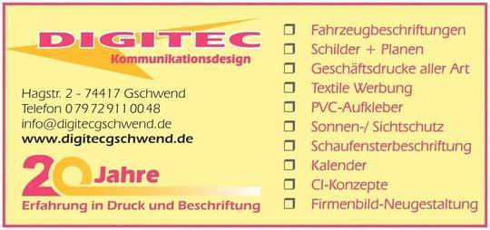 Dicitec Druck Beschriftung